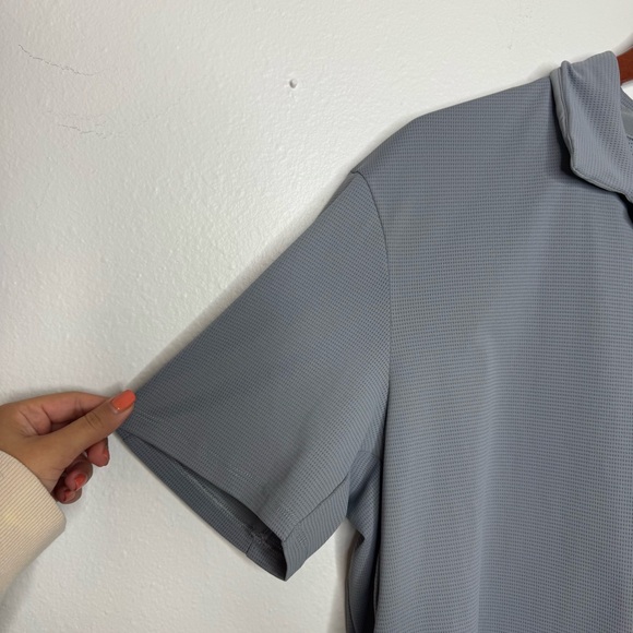 Lululemon Light Cast gray Warped Sense Polo Shirt - Picture 4 of 8